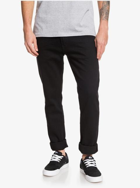 Distorsion Black Black Jeans Mit Slim Fit Fur Manner From Quiksilver On 21 Buttons