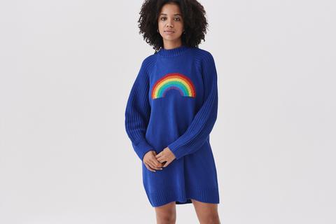Lazy Oaf Over The Rainbow Jumper Dress 