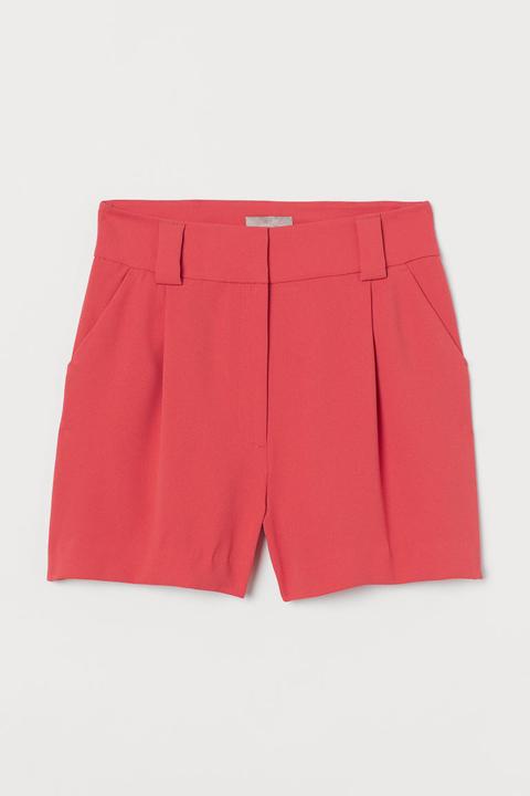 Pantalón Corto De Vestir - Rojo