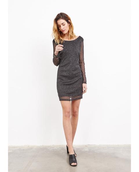 Vestido Glitter E/espalda