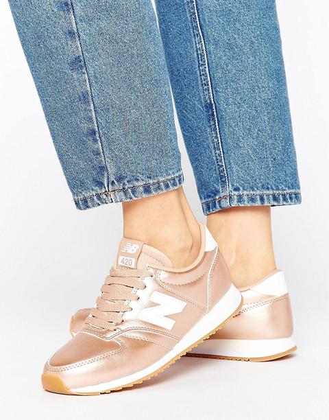 Zapatillas De Deporte En Dorado Rosa 420 De New Balance