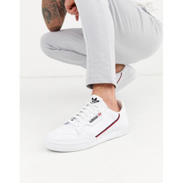 adidas originals continental 80's trainers in blue