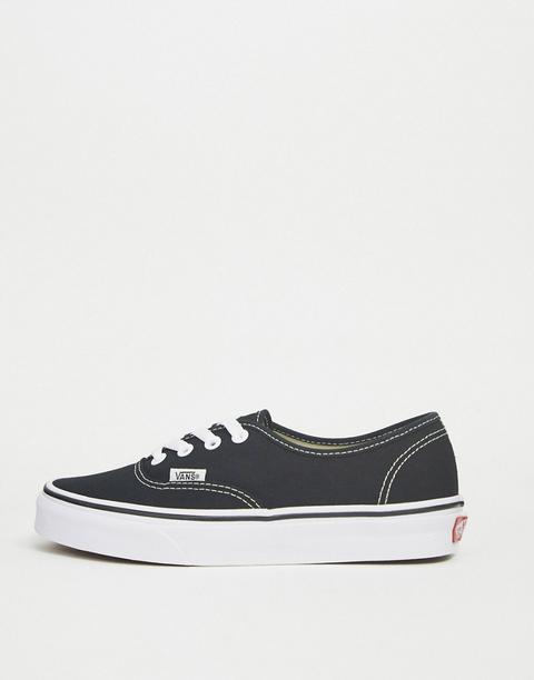 vans classic authentic black trainers