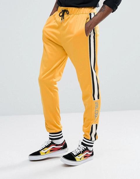 Joggers Naranja Con Raya Deportiva De Jaded London