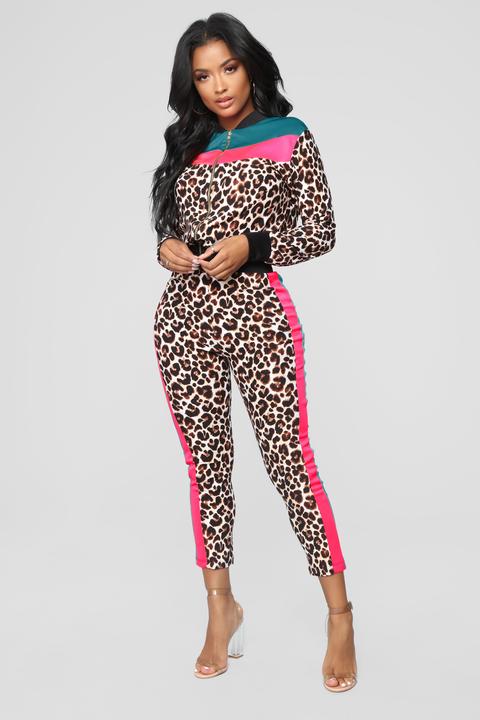 The Animal Within Pant Set - Leopard