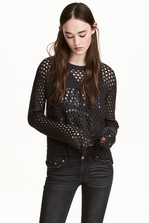 Pullover In Maglia A Rete