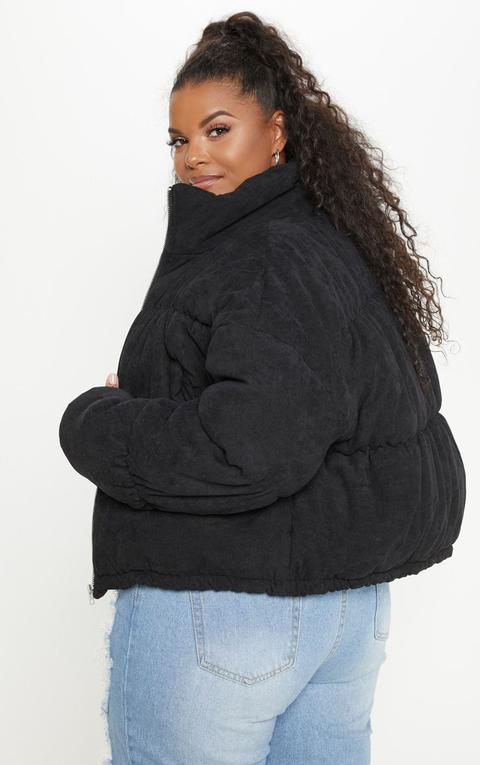 Plus Black Cord Puffer Jacket from 