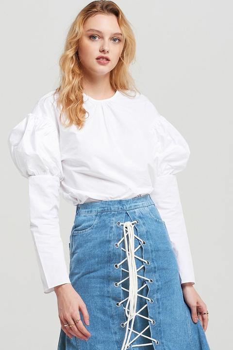 Jia Balloon Sleeves Top