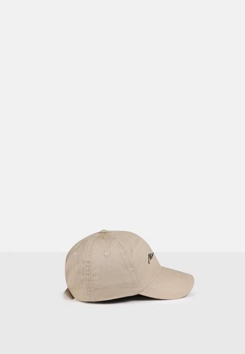Nude Missguided Script Cap, Camel