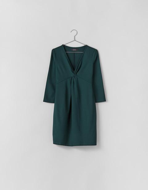 Vestito Corto Con Nodo Sul Davanti