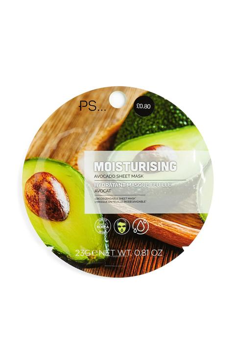 Mascarilla Facial Tisú Hidratante Con Aguacate De Ps