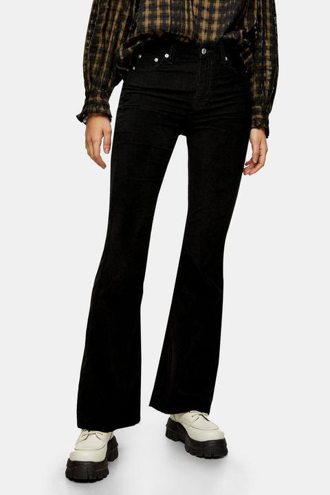 Black Corduroy Jamie Skinny Flared Jeans