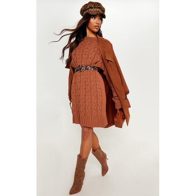 tan jumper dress