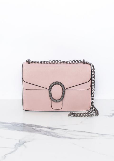 Maisie Pink Chain Cross Body Bag