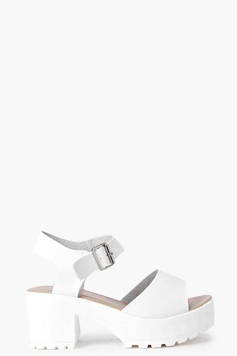 Peeptoe Two Part Cleated Sandals