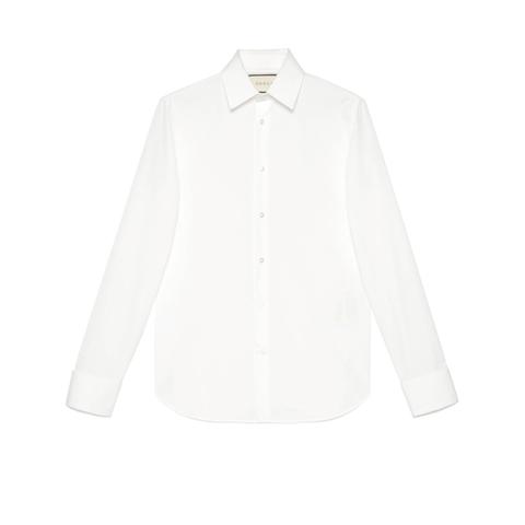Camisa De Popelina De Algodón