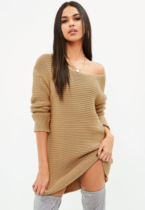 oversized knit jumper dress