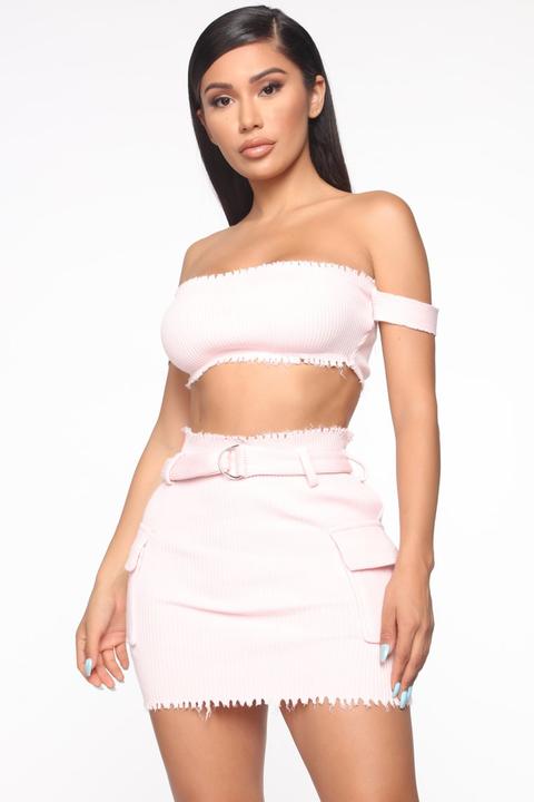 pink skirt fashion nova