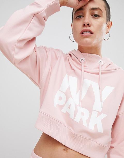 ivy park bold pink hoodie