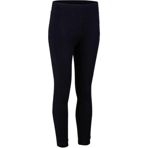 Leggings Slim Tobilleros De Gimnasia Y Pilates Mujer Negro Domyos