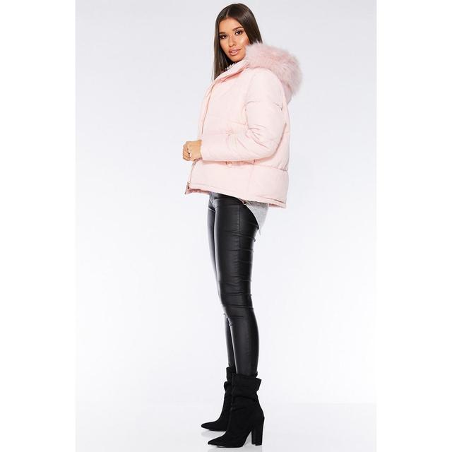 quiz pink puffer jacket