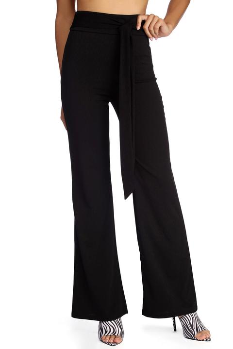 Sealed With Style Tie Waist Pants