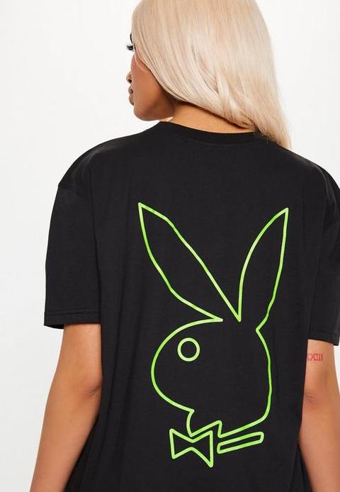 Playboy X Missguided Black 35162 Slogan 