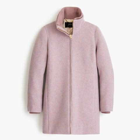 Petite Lodge Coat In Italian Stadium-cloth Wool