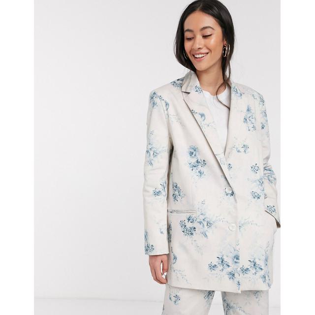 asos floral coat