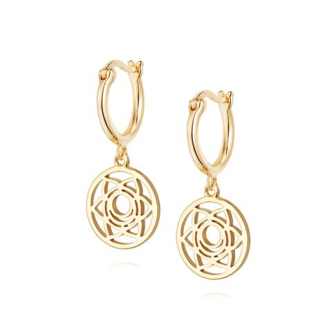 Sacral Chakra Earrings 18ct Gold Plate