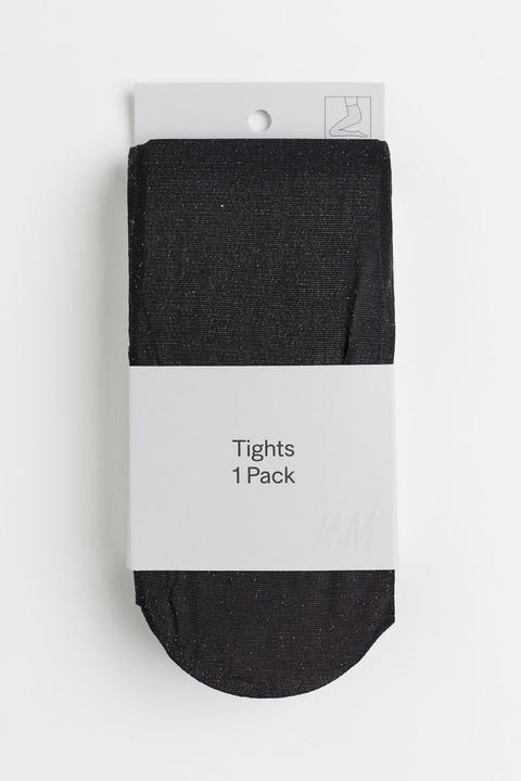 Medias Brillantes - Negro