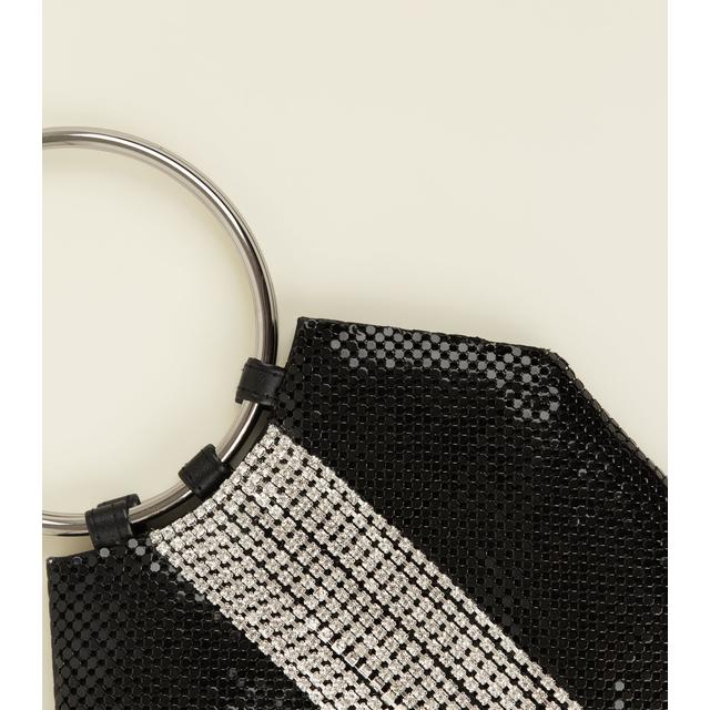 new look black tassel bag