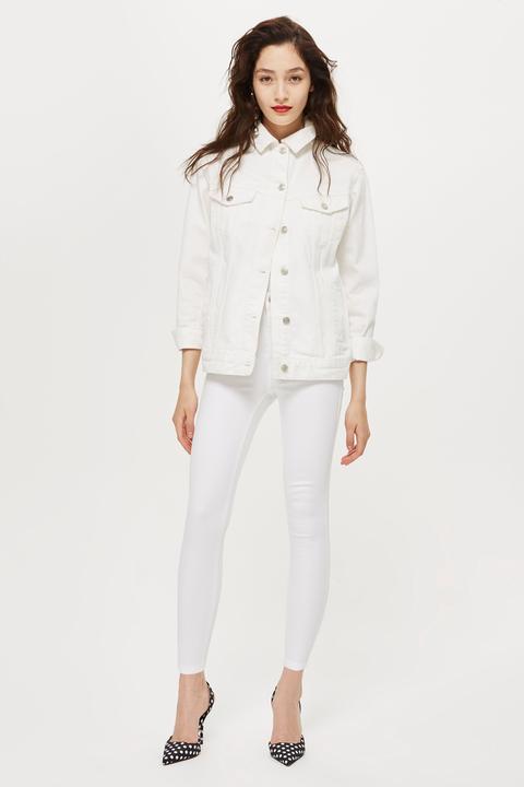 Womens Petite White Joni Jeans - White, White