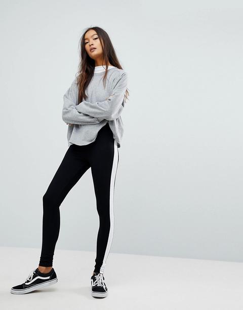 Leggings Con Raya En El Lateral De Asos Design