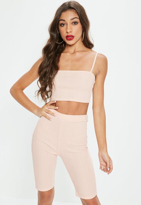 Pink Bandage Cropped Top