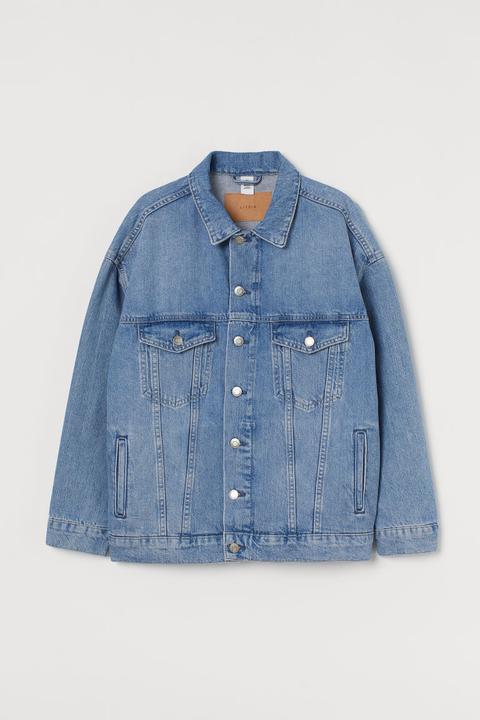 Cazadora Denim Oversize - Azul