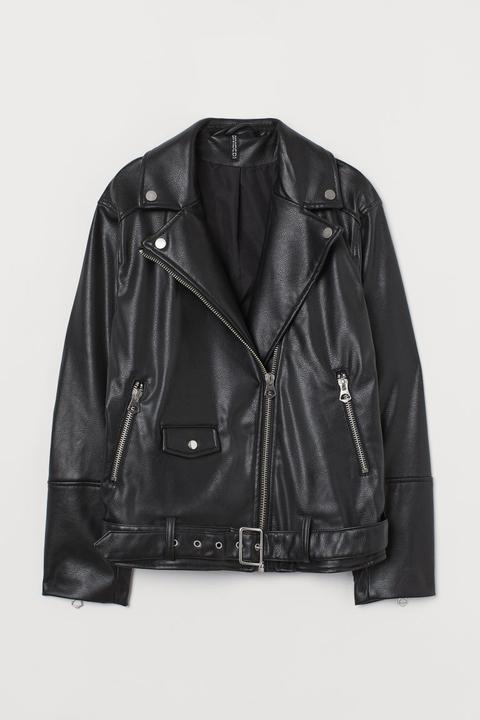 Cazadora Biker - Negro