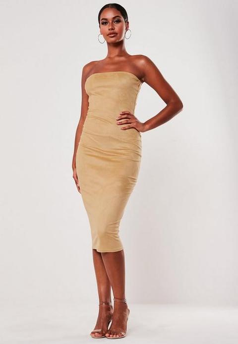 mocha tube dress