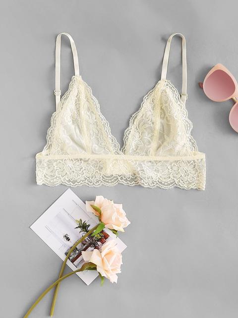 Reggiseno Con Pizzo Floreale