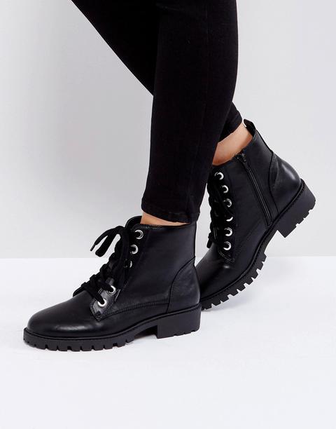 London Rebel Lace Up Ankle Boot