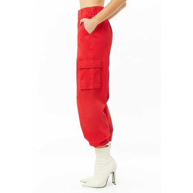 red cargo pants forever 21