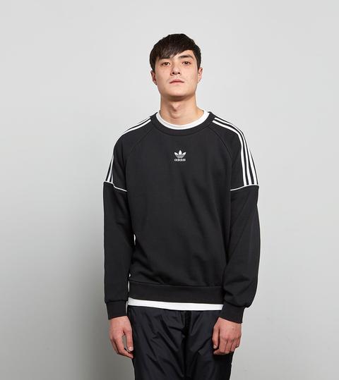 Adidas Originals Pipe Crew Sweatshirt, Black