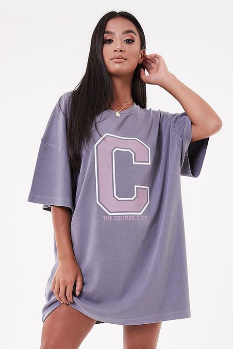 Oversized Faded T-shirt Dress