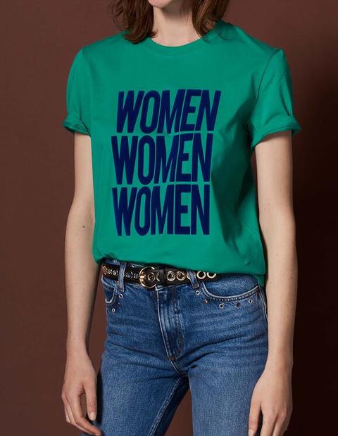 Camiseta Con Mensaje De Algodón
