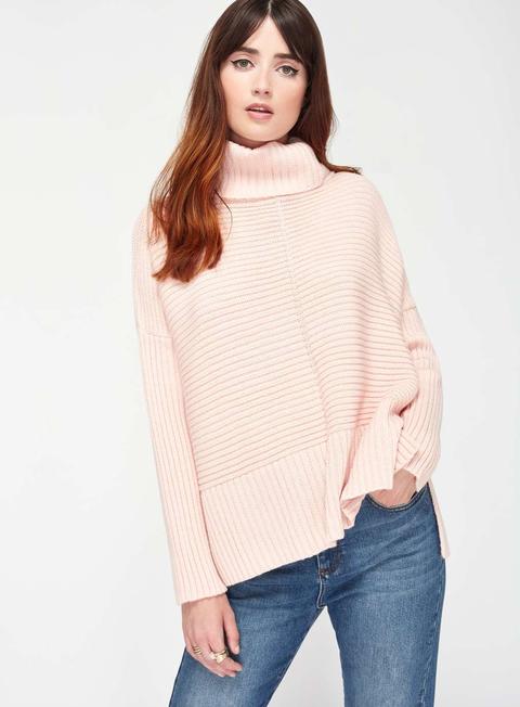 Pink Chunky Knitted Jumper