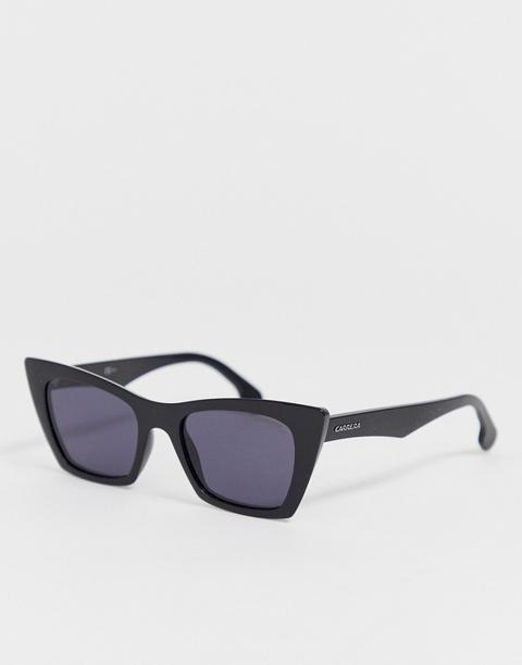 Gafas De Sol Con Montura Cuadrada En Negro De Carrera