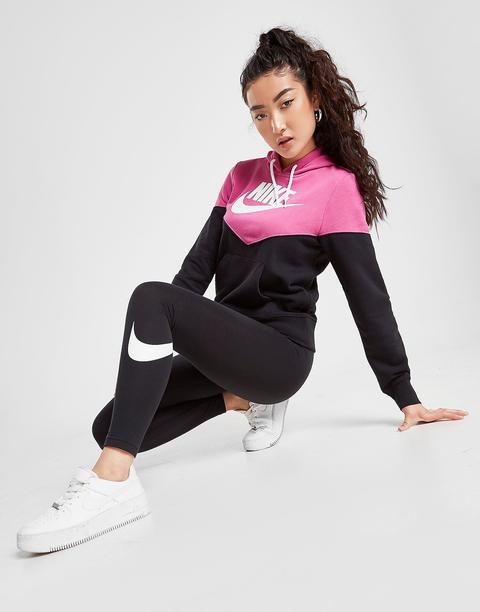 Nike Heritage Colour Block Overhead Hoodie Black - Womens from Jd Sports on Buttons