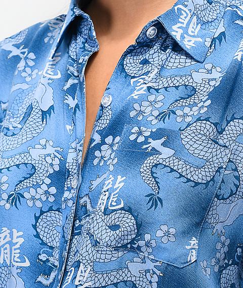 Empyre Hilo Dragons Blue Short Sleeve 