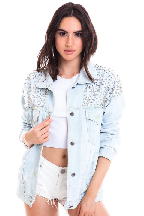 Chaqueta Denim Tachuelas Canesú