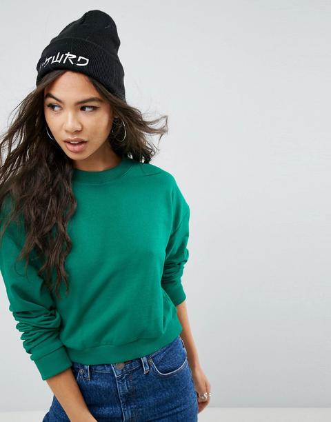 Asos - Felpa Corta - Verde
